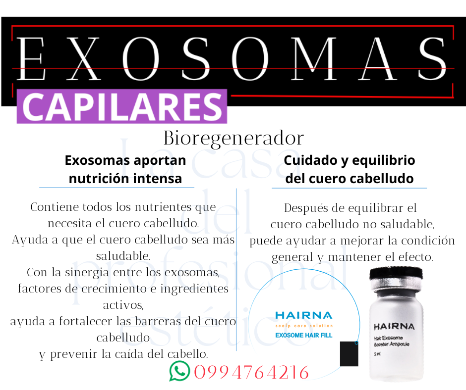 exosomas capilares pdx perdida del cabello dermaline dlexo