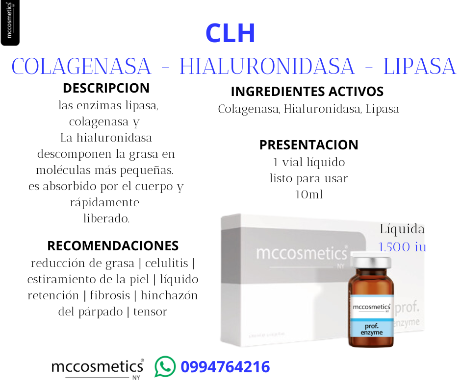 Otesaly Enzimas Recombinantes Lipo Hialuronidasa Colagenasa Lipasa La Casa del Estetico 2