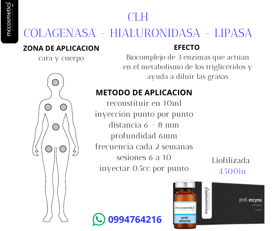 Otesaly Enzimas Recombinantes Lipo Hialuronidasa Colagenasa Lipasa La Casa del Estetico 6