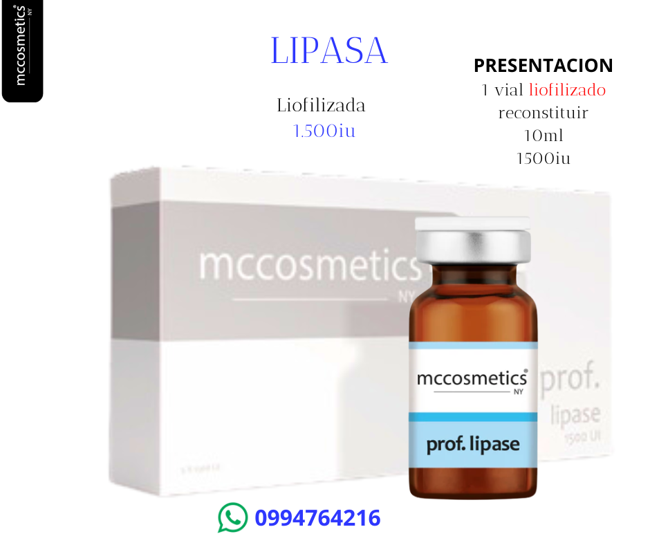 Otesaly Lipasa Enzimas Recombinantes Lipo Hialuronidasa Colagenasa Lipasa La Casa del Estetico 7