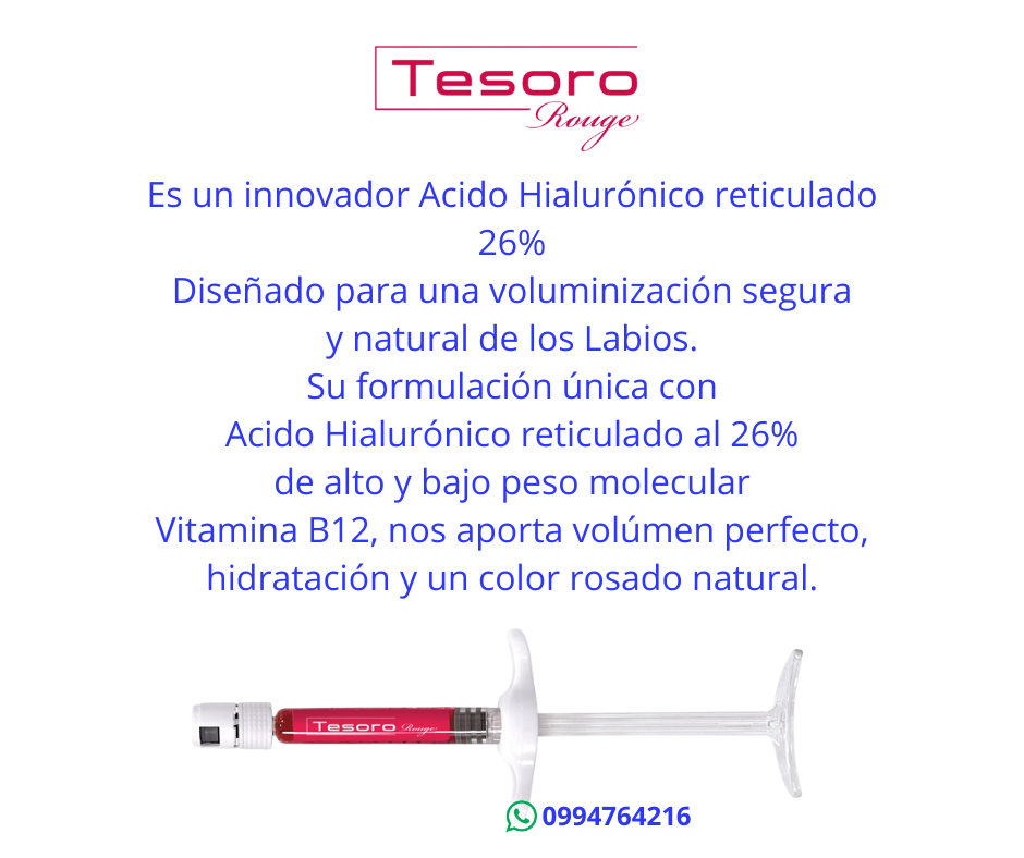 tesoro rojo rouge acido hialuronico para labios 3