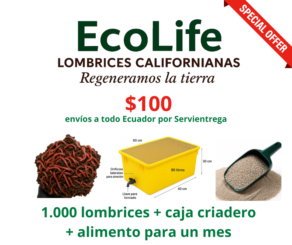 lombrices californianas humus ecuador