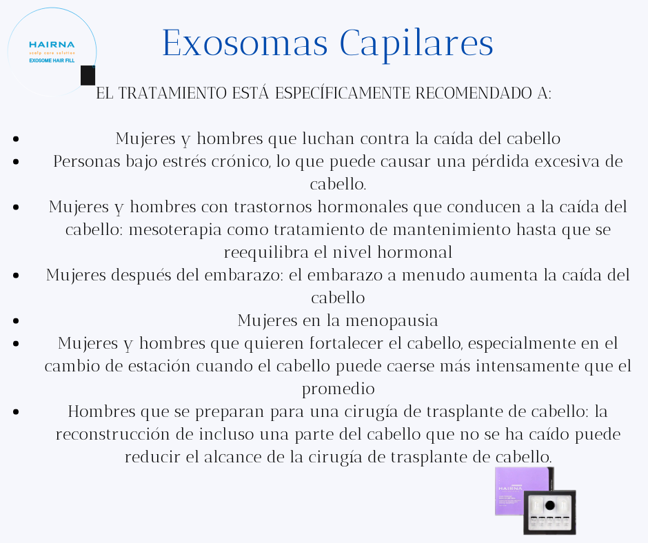 exosomas capilares pdx perdida del cabello dermaline dlexo