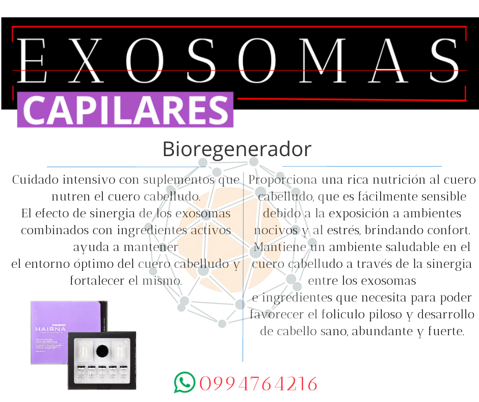 exosomas capilares pdx perdida del cabello dermaline dlexo