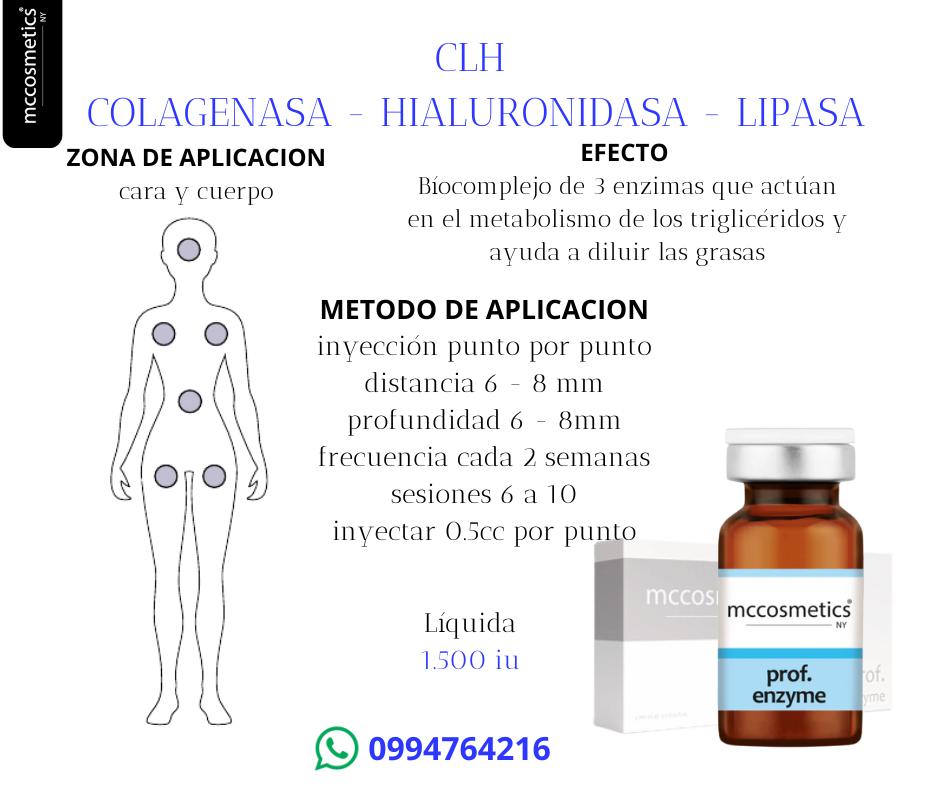 Otesaly Enzimas Recombinantes Lipo Hialuronidasa Colagenasa Lipasa La Casa del Estetico 3