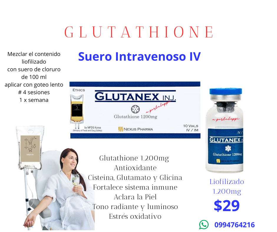 bacteria come carne glutathione 1200mg liofilizado la casa del estetico